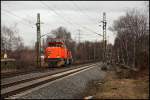 RBH 834 (G1206) vom Leasingunternehmen MRCE ist bei der Kokerei Prosper in Richtung Oberhausen unterwegs. (24.02.2010)