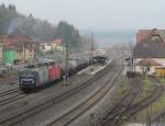 143 143-6 der RBH und 143 307-7 von DB Regio Cottbus ziehen am 01.