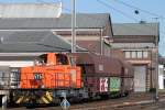 RBH 575 rangierte am 4.3.14 in Gladbeck-West.