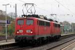 RBH 162 (140 789-9) mit RBH 161 (140 772-5) in Bonn-Beuel 25.10.2014