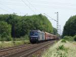 RBH 151 127-8 (RBH 274)+RBH 151 xxx-x (RBH 263) mit Kohlezug bei Mainz Bischofsheim am 06.06.15