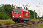 101 099 der RDC rollte am 21.06.24 auf Probefahrt durch Greppin Richtung Dessau.
