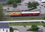 RIS V60 1264 ( 9880 3345 119-2 D-RIS ) mit einem Mitropa Speisewagen beim rangieren in Gera am 18.10.2020