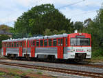 Der Triebwagen VT2E verkehrt aktuell auf der Strecke der Ruhrtalbahn als Ersatz für das defekte Schweineschnäuzchen. (Hattingen, August 2018) 