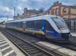 VT 648 181 der Start Deutschland GmbH mit der RB 77 nach Löhne (Westf) in Elze (Han), 23.04.2023.