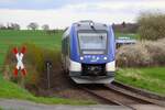 Regionalverkehr Start Alstom Coradia iLint Wasserstofftriebzug 554 109+554 xxx am 05.04.24 auf der Taunusbahn