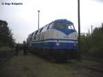 228 758 der Rennsteigbahn in Bw schneweide am 3.10.09