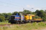 214 012-7  Kathleen  mit einem Kranzug am 21.07.2010 bei Woltorf