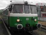 VT23 der Rhein-Sieg-Eisenbahn(RSE) kurz vor der Abfahrt im Bahnhof Kall fr die Oleftalbahn.8.8.10.