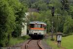 RSE VT9 auf der Oleftalbahn zwischen Kall -Schleiden - Hellenthal bei der Ausfahrt von Kall.