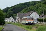 RSE VT9 auf der Oleftalbahn zwischen Kall -Schleiden -Hellenthal bei der Ausfahrt von Olef.