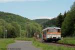 RSE VT9 auf der Oleftalbahn zwischen Kall -Schleiden - Hellenthal kurz vor Schleiden.