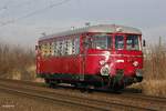 RSE MAN Schienenbus in Köln Porz Wahn, am 10.12.2016.