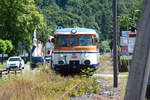 MAN VT-9 (BR 0 302) der RSE im Einsatz für die Oleftalbahn bei Gemünd - 07.08.2016