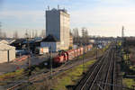 RheinCargo DE 71 mit den Wagen für den  Nievenheimer .