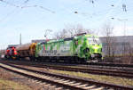 RHC 192 034 am 20.02.2021 auf der Hamm-Osterfelder Strecke Fahrtrichtung West durch Datteln.