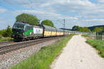 193 229 ELL/RTBC mit dem DGS 48940 (Graz Ost - Zebrugge Vorming) bei Dettenhofen Richtung Nürnberg, 23.05.2019