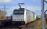 RTB CARGO GmbH, Düren [D] mit der Railpool Lok  186 536-9  [NVR-Nummer: 91 80 6186 536-9 D-RPOOL] + ELL Vectron   193 732  [NVR-Number: 91 80 6193 732-5 D-ELOC] und Containerzug am Haken am