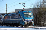 RTB Cargo 192 016 am 12.02.2021 auf der Hamm-Osterfelder Strecke Fahrtrichtung West durch Datteln.