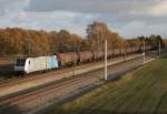 185 692 mit DGS 95479 (Rurtalbahn, Neustadt [Donau]–Hamburg-Waltershof) am 13.11.2013 zwischen Bardowick und Radbruch