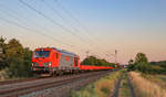 247 903 von RTS mit Flachwagen am 05.07.2020 in Thüngersheim