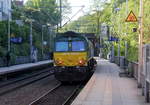 Ein Nachschuss von der Class 66 V266/PB10 von der Rurtalbahn-Cargo  und kamm als Lokzug aus Aachen-West nach Düren-Hbf und kamm aus Richtung Aachen-West und fuhr durch Aachen-Schanz in Richtung