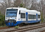 VT 745 RegioShuttle als RB28 (Euskirchen - Düren) der Rurtalbahn kurz nach Euskirchen - 26.03.2021