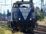 V107 der Rurtalbahn am 20.07.2009 solo auf dem Aachener Westbahnhof unterwegs.