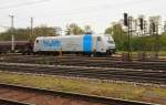 Fernab der Heimat war die 185 674 der Rurtalbahn am 16. Mai 2010 unterwegs. Das Foto entstand im Bahnhof Wels whrend einer Ruhepause. 