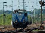  Sally  von der Rurtalbahn (Mak DH1004) rangiert am 02.09.2011 in Aachen West.