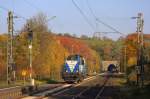 Die 209 005-8 (Sally) der Rurtalbahn am 31.10.2011 in Eilendorf.