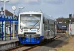 VT 740 der Rurtalbahn in Kreuzau - 09.03.2012