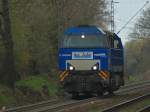 272 410-2, V206 der Rurtalbahn, eine MAK G2000BB kommt am 30.03.2012 als Lz die Montzenrampe von Aachen West nach Belgien hoch, nachdem sie kurze Zeit vorher einen leeren Autozug von Belgien kommend