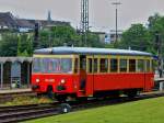 Der 1952 von Talbot in Aachen mit der Seriennummer 1952/94821 gebaute Talbot Taunus (95 80 0301 041-1 D-RTB) am 06.06.2012 am Institut fr Schienenfahrzeuge der RWTH Aachen in Aachen West.