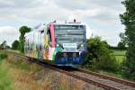 BR 654 der Rurtalbahn als Boerdeexpress von Dren nach Euskirchen - 17.06.2012