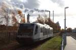 DKB 6.007.1 (654 007) wartet am 25.11.2012, abgestellt im Bf Jülich, auf den nächsten Einsatz.