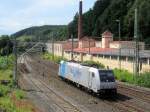 185 684-8 der Rurtalbahn durchfährt am 11.