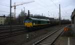 Die Class 66 V266/PB10 von der Rurtalbahn-Cargo kommt mit einem Bleizug aus Antwerpen-Lillo(B) nach Stolberg-Hammer und fährt in Aachen-West ein.