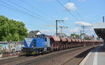 209 007-4 der Ruratlbahn fuhr am 27.7.16 mit Schüttwagen durch Köln Ehrenfeld.