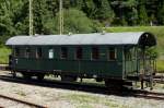 Personenwagen der Schwbischen-Albbahn, steht in Seebrugg am Schluchsee, Aug.2011