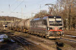 BBC 193 543 mit einem kurzen Kesselzug in Köln West am 13.01.2025