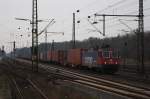 SBB Cargo 421 386-4 Kommt aus Bremen und Durchfhrt Gerade den Bahnhof Rotenburg Wmme am 18.01.2012