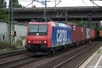 482 004-9 fuhr mit einen intermodal am 13.09.13 durch hh-harburg