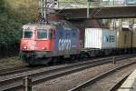 421 378-1 zog einen intermodal am 26.10.13 durch hh-harburg