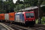 482 038-7 zog am 08.07.14 einen containerzug durch hh-harburg