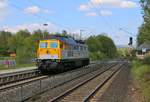 V300.18 (232 446-5) der SGL als Tfzf in Fahrtrichtung Süden. Aufgenommen in Wehretal-Reichensachsen am 05.05.2016.