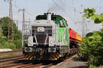 Vossloh G6 (650 103-1) von Schweerbau verlässt nach dem Kopf machen den Rangierbereich in Recklinghausen-Ost 14.5.2018