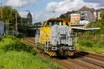 vossloh G6 Schweerbau in Wuppertal Steinbeck, August 2023.