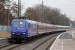 SRI 145 088-1 als Ersatzzug RE 3 der Eurobahn nach Hamm(Westfl.) bei der Einfahrt in Castrop-Rauxel 14.12.2018