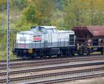 STRABAG V 100, 203 014-6 ( 9280 1203 014-6 D-BRS ) abgestellt in Gera am 22.10.2020